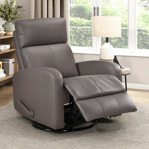Creek Leather Match Swivel Glider Reclining Chair