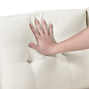 Holden Textured Fabric 2-Piece Reversible Sectional with Pull-out Bed, Reversible Chaise and Hidden Storage