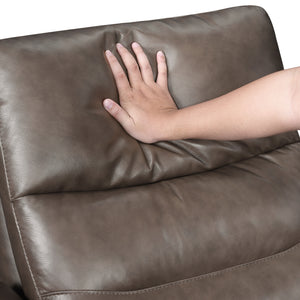 Cillian Leather Match Swivel Glider Reclining Chair