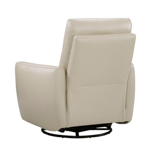 Cillian Leather Match Swivel Glider Reclining Chair