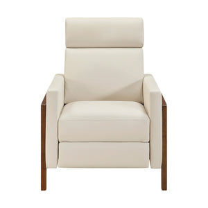 Enzo Faux Leather Push Back Reclining Chair