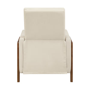 Enzo Faux Leather Push Back Reclining Chair