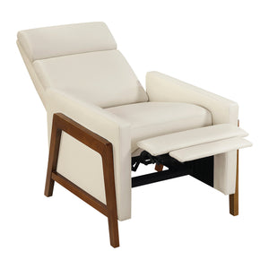 Enzo Faux Leather Push Back Reclining Chair