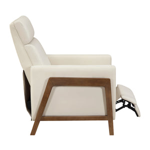 Enzo Faux Leather Push Back Reclining Chair