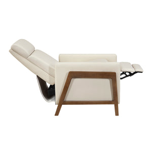Enzo Faux Leather Push Back Reclining Chair