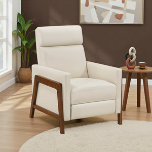 Enzo Faux Leather Push Back Reclining Chair