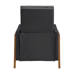 Enzo Faux Leather Push Back Reclining Chair