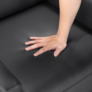 Enzo Faux Leather Push Back Reclining Chair