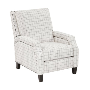 Beatrice Textured Fabric Push Back Reclining Chair