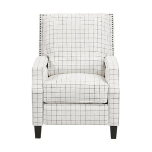 Beatrice Textured Fabric Push Back Reclining Chair