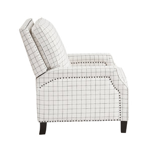 Beatrice Textured Fabric Push Back Reclining Chair
