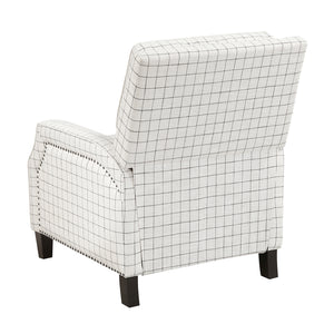 Beatrice Textured Fabric Push Back Reclining Chair