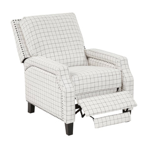 Beatrice Textured Fabric Push Back Reclining Chair