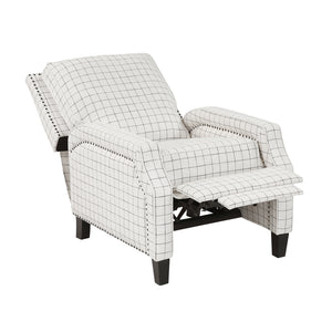 Beatrice Textured Fabric Push Back Reclining Chair
