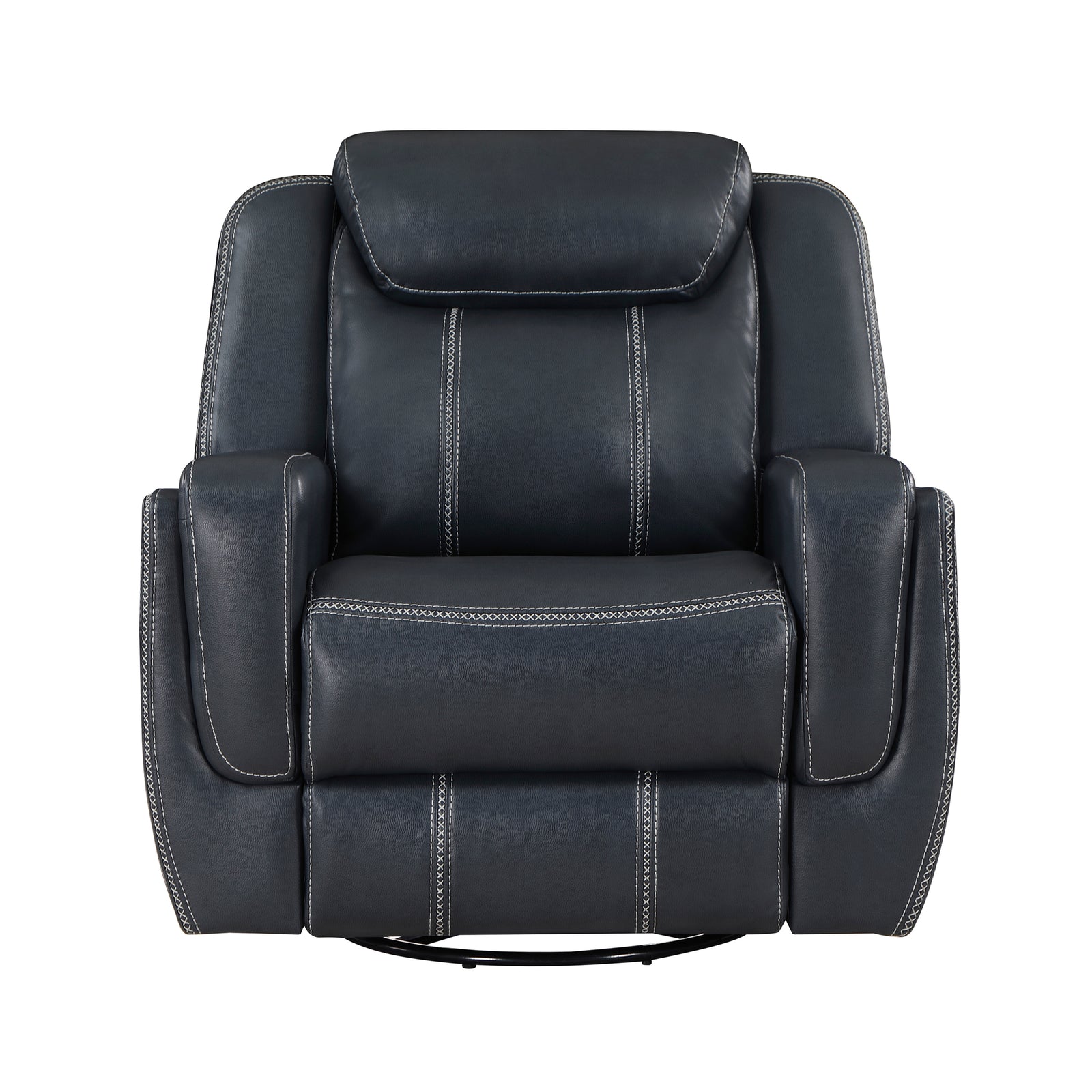 Manuel Breathable Faux Leather Swivel Glider Reclining Chair