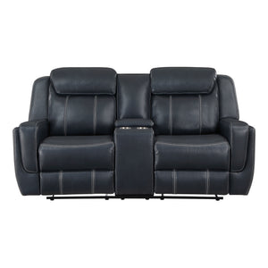 Manuel 2-Piece Breathable Faux Leather Manual Reclining Living Room Sofa Set
