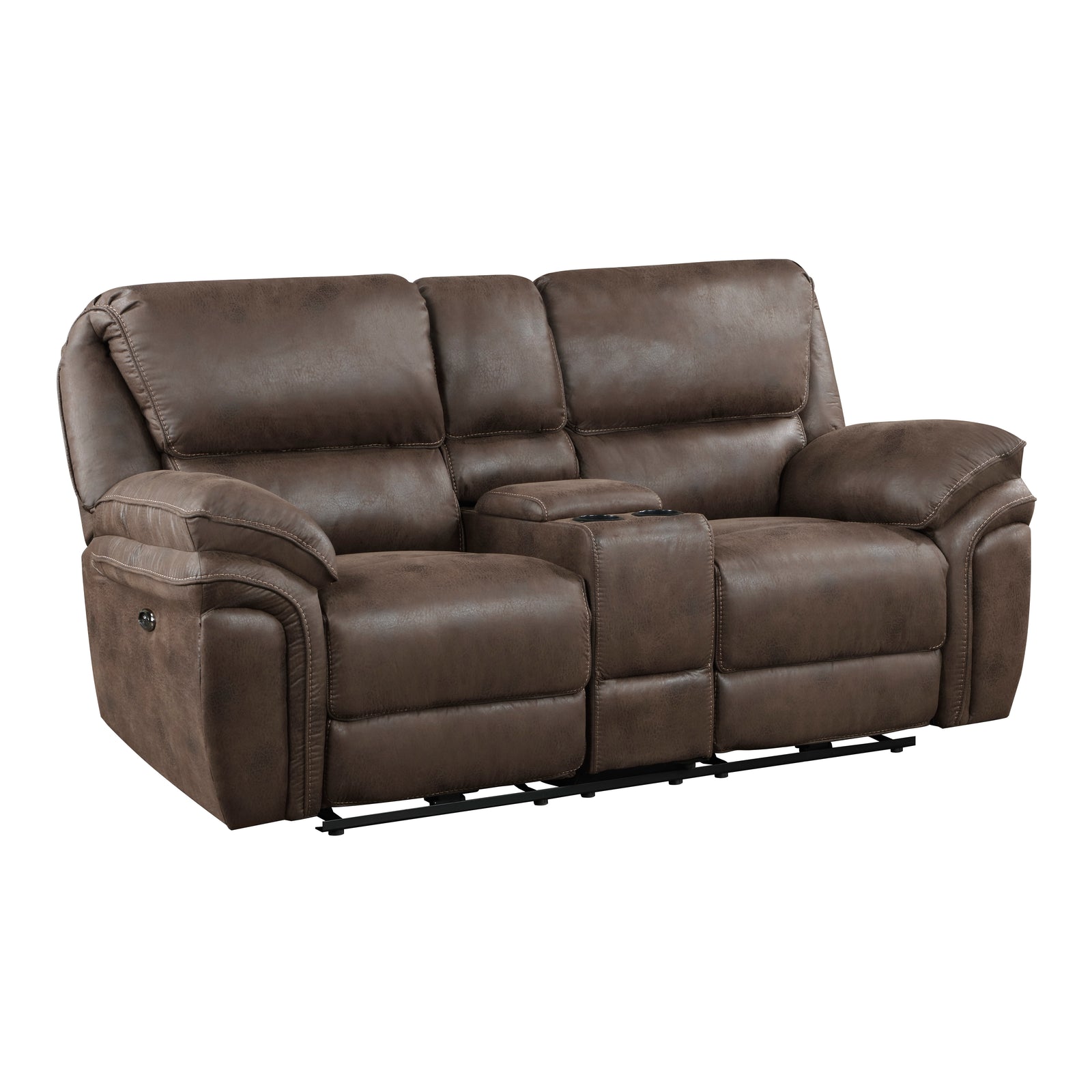 Regina Microfiber Power Double Reclining Loveseat