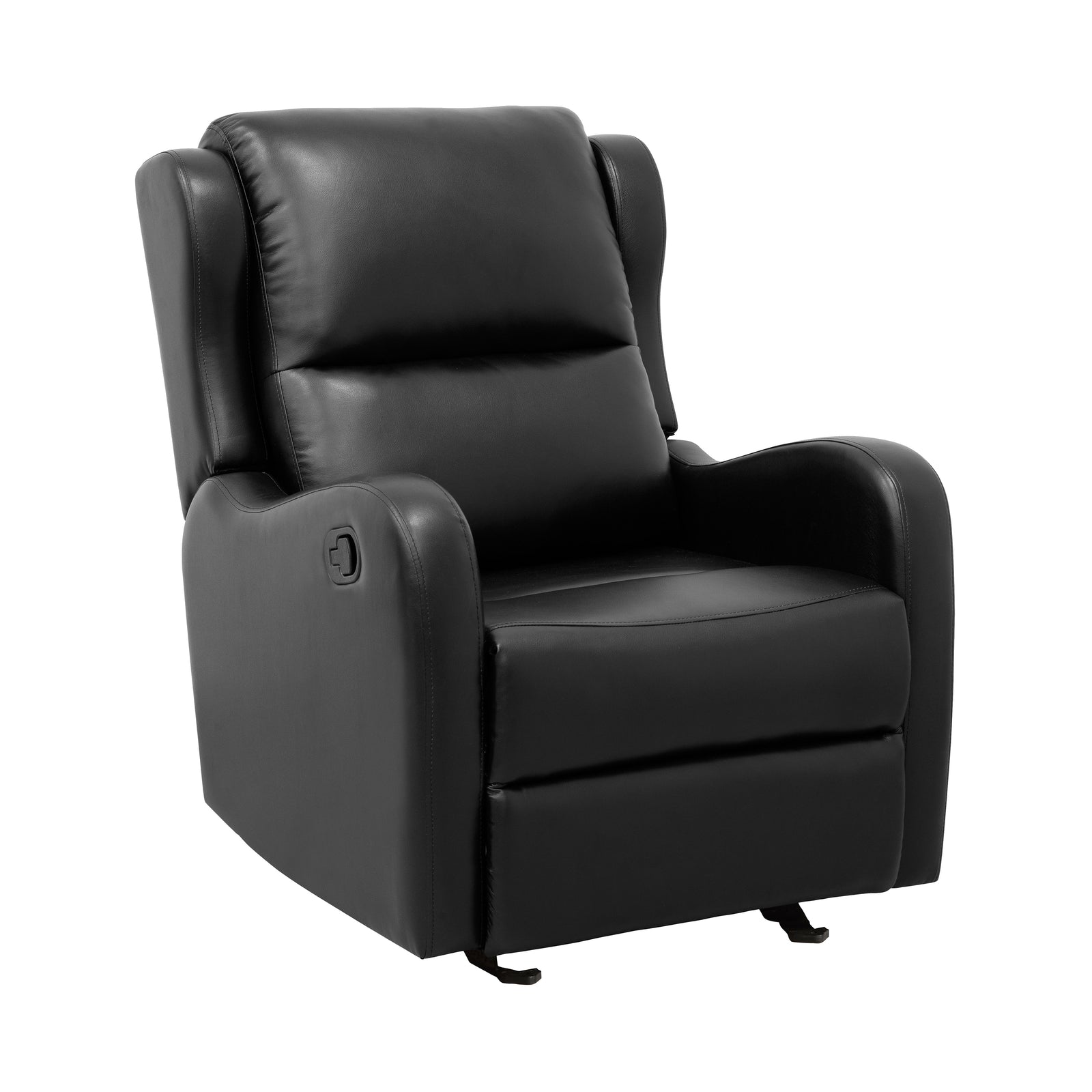 Linden Faux Leather Glider Manual Reclining Chair