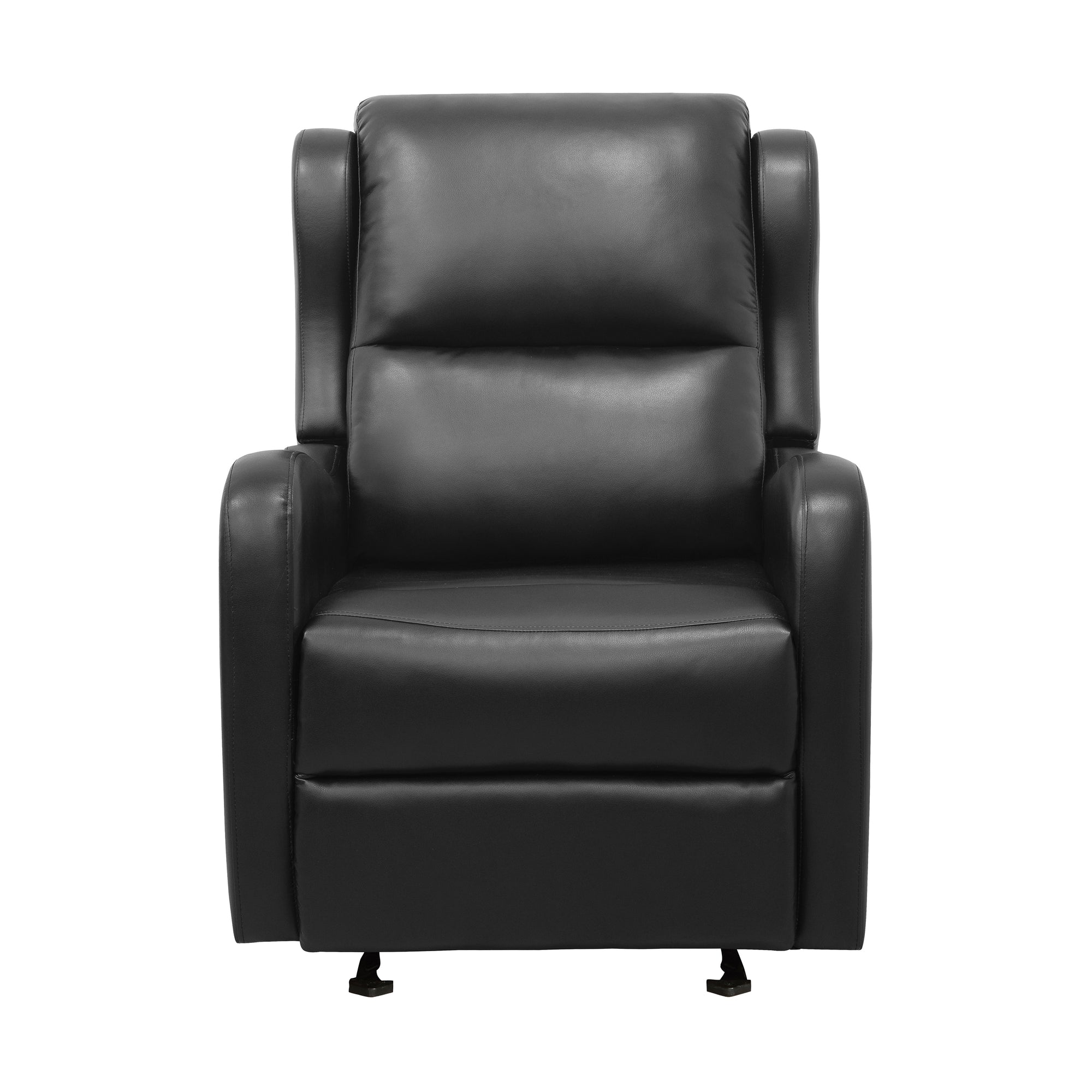 Linden Faux Leather Glider Manual Reclining Chair