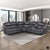 Harold Breathable Faux Leather Power Reclining Sectional Sofa