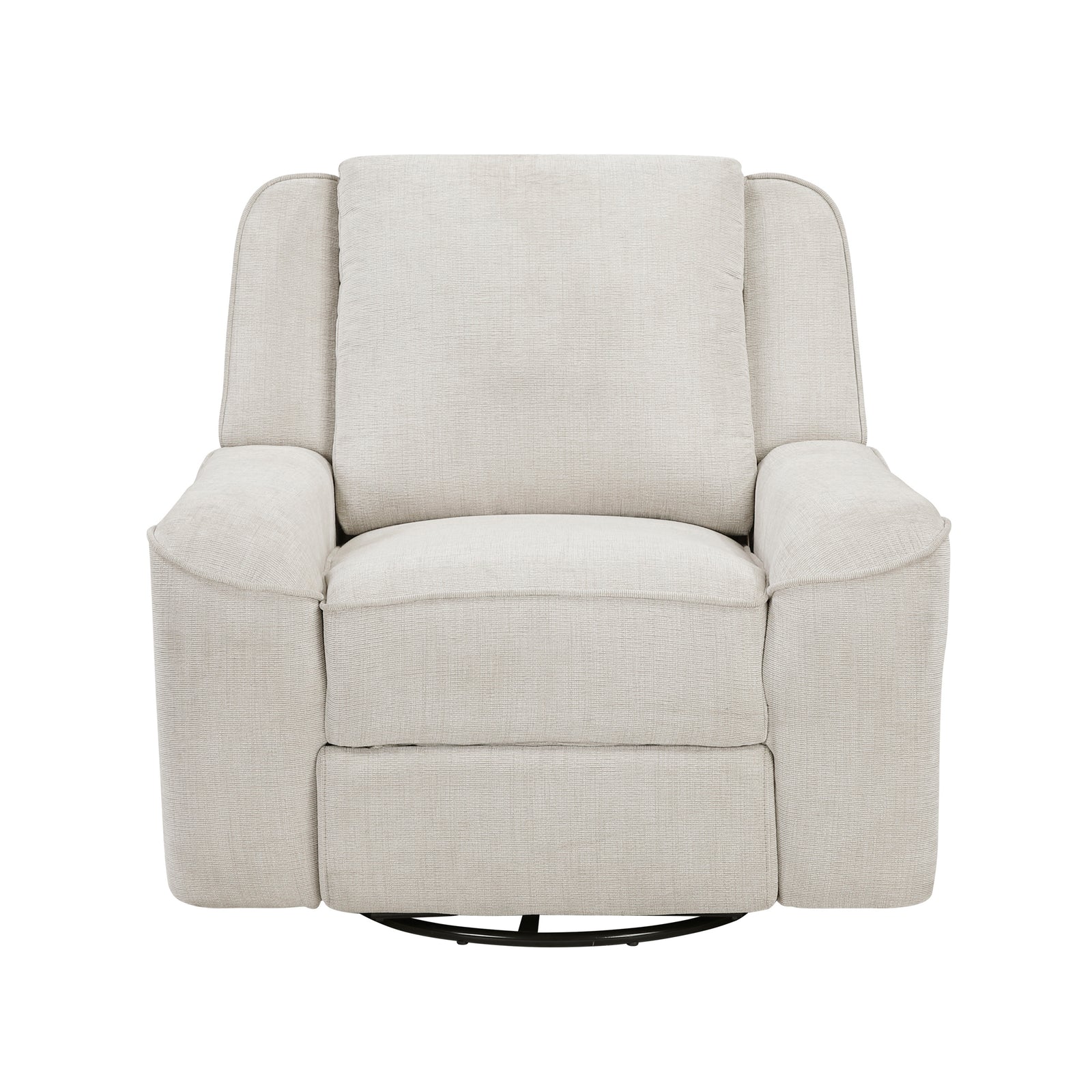 Graham Chenille Fabric Swivel Reclining Chair