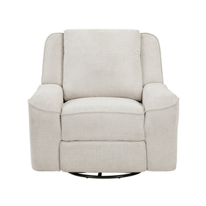 Graham Chenille Fabric Swivel Reclining Chair