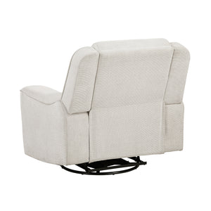 Graham Chenille Fabric Swivel Reclining Chair