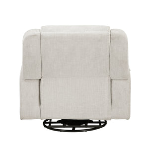Graham Chenille Fabric Swivel Reclining Chair