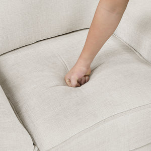 Graham Chenille Fabric Swivel Reclining Chair