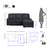 Hassan 2-Piece Manual Reclining Sectional Sofa with Right Chaise