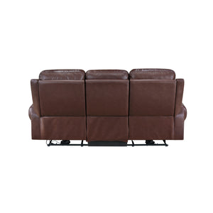 Catania Leather Match Power Double Reclining Sofa