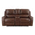 Ashton Breathable Faux Leather Manual Double Glider Reclining Loveseat