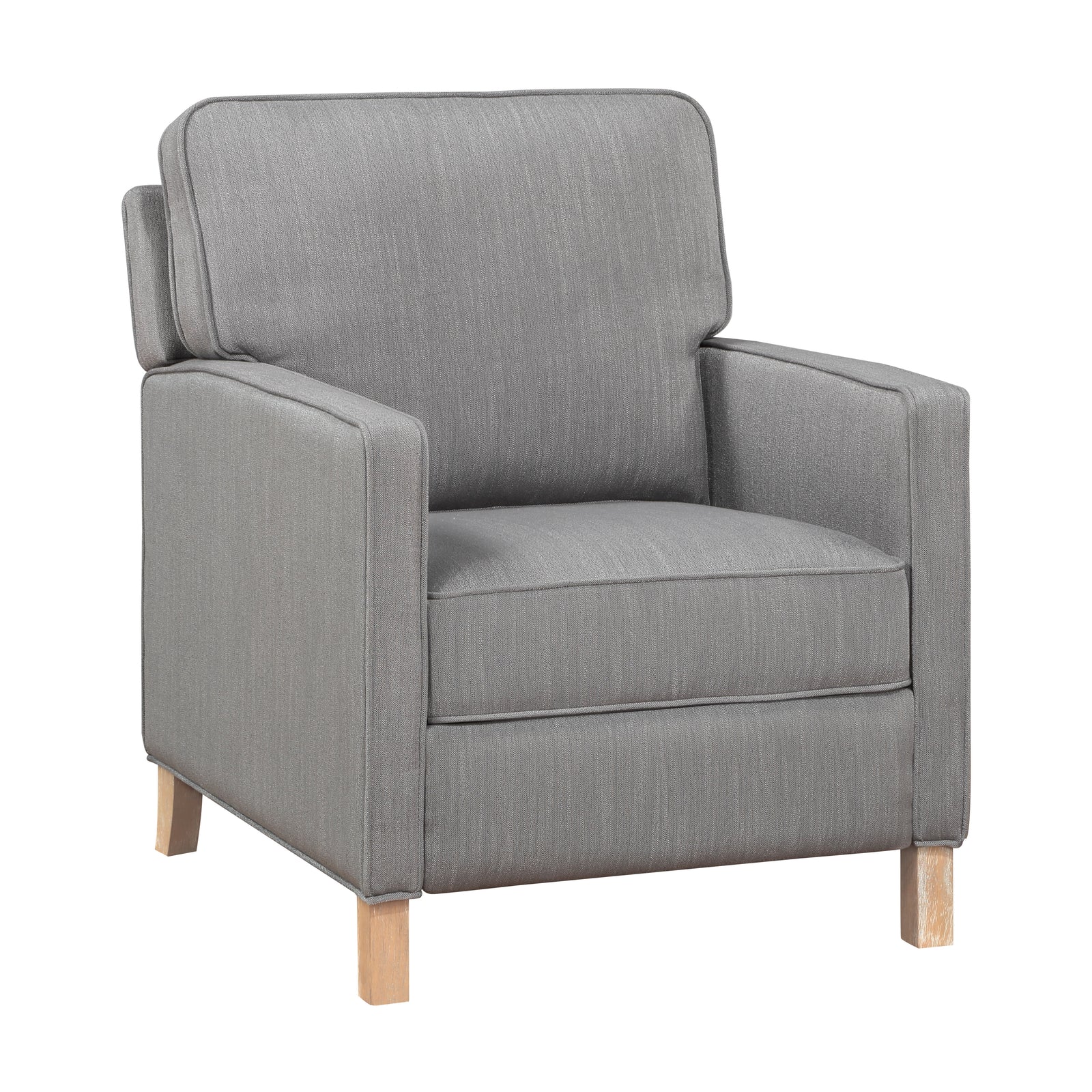 Ventura Textured Fabric Push Back Manual Reclining Chair
