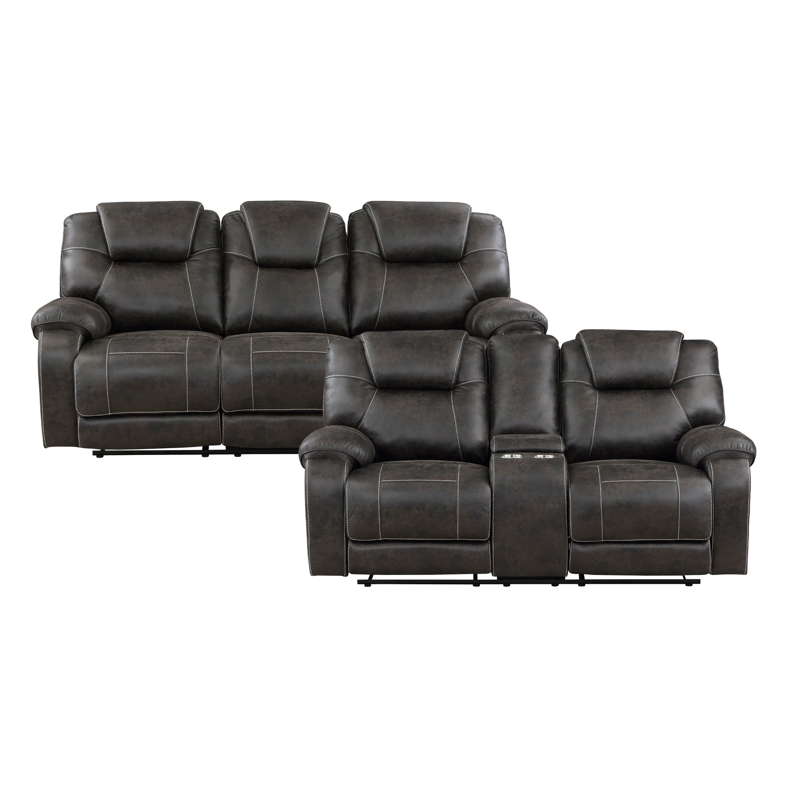 Flannery 2-Piece Manual Reclining Living Room Sofa Set