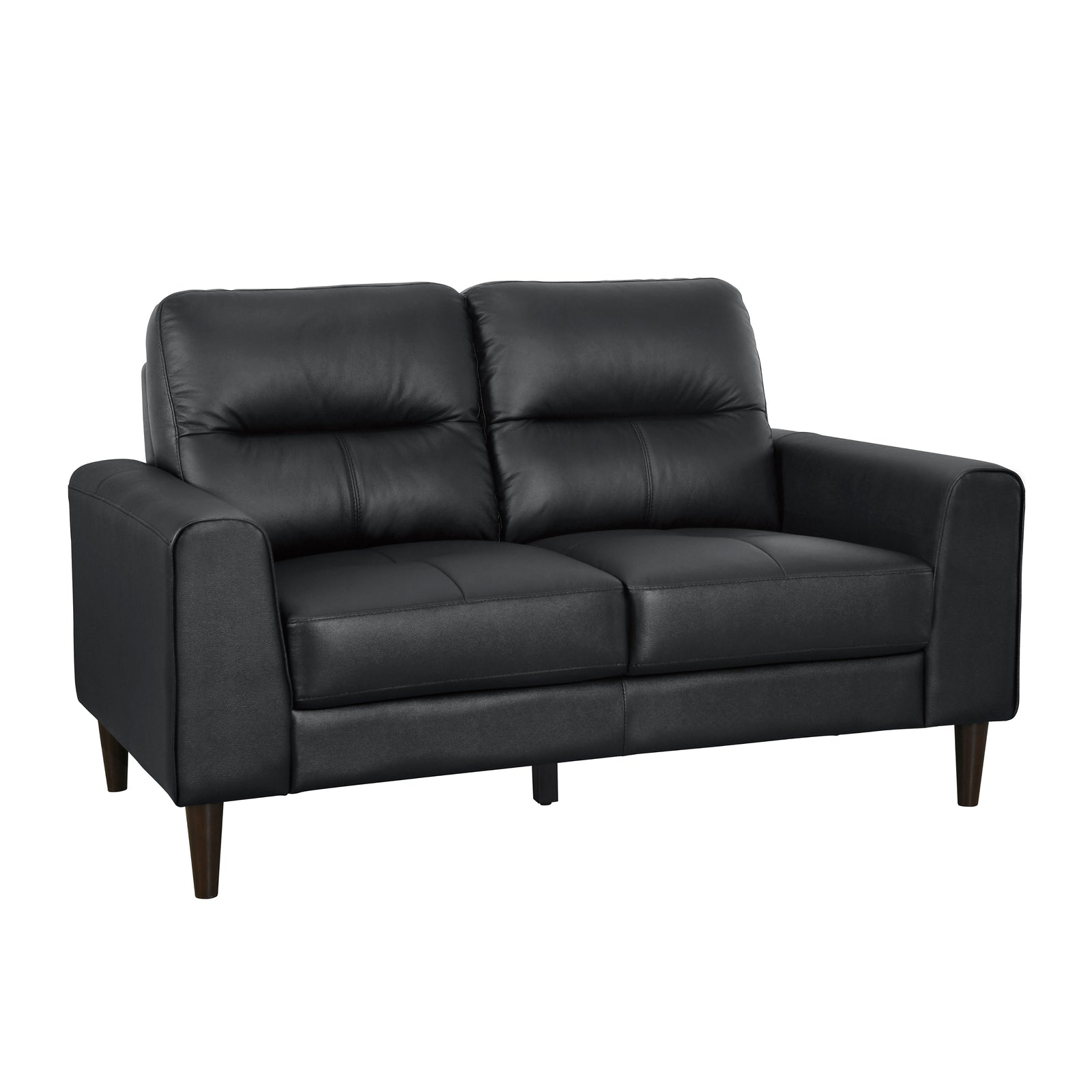 Dakota Leather Match Living Room Loveseat