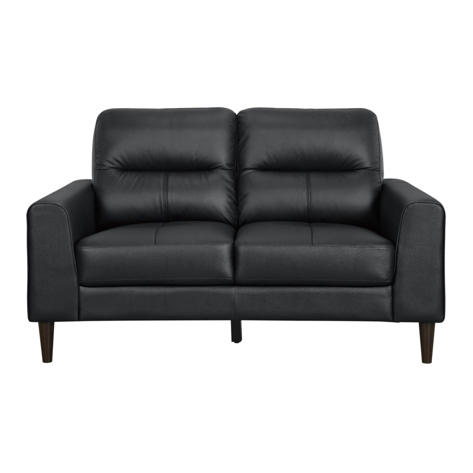 Dakota Leather Match Living Room Loveseat