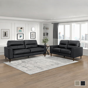 Dakota 2-Piece Leather Match Living Room Sofa Set