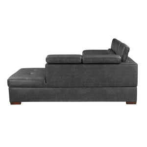 Zephyr 2-Piece Sectional with Pull-out Bed and Right Chaise