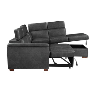 Zephyr 2-Piece Sectional with Pull-out Bed and Right Chaise