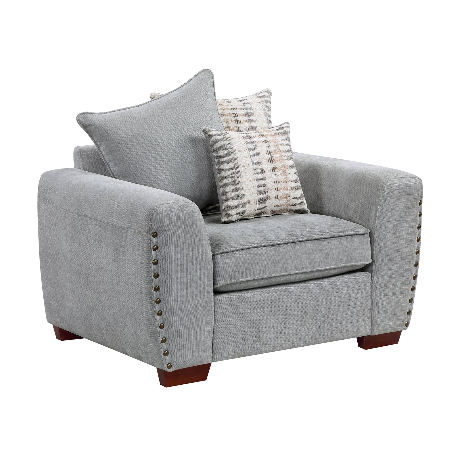Ezra Chenille Fabric Living Room Chair