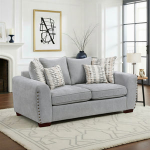 Ezra 3-Piece Chenille Fabric Living Room Sofa set