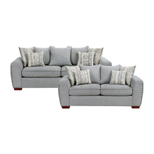 Ezra 2-Piece Chenille Fabric Living Room Sofa set