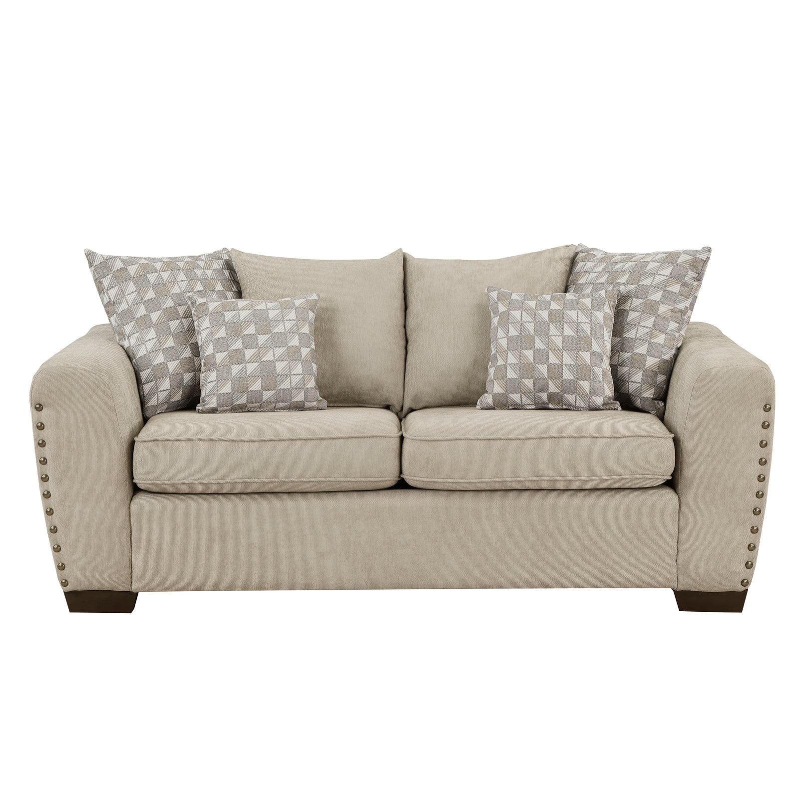Ezra Chenille Living Room Loveseat