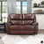 Palermo Leather Match Manual Double Reclining Loveseat