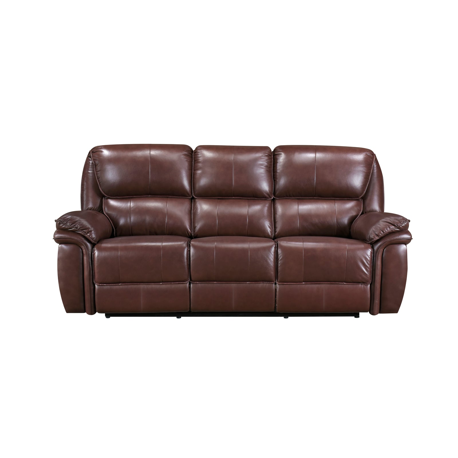 Palermo Leather Match Manual Double Reclining Sofa