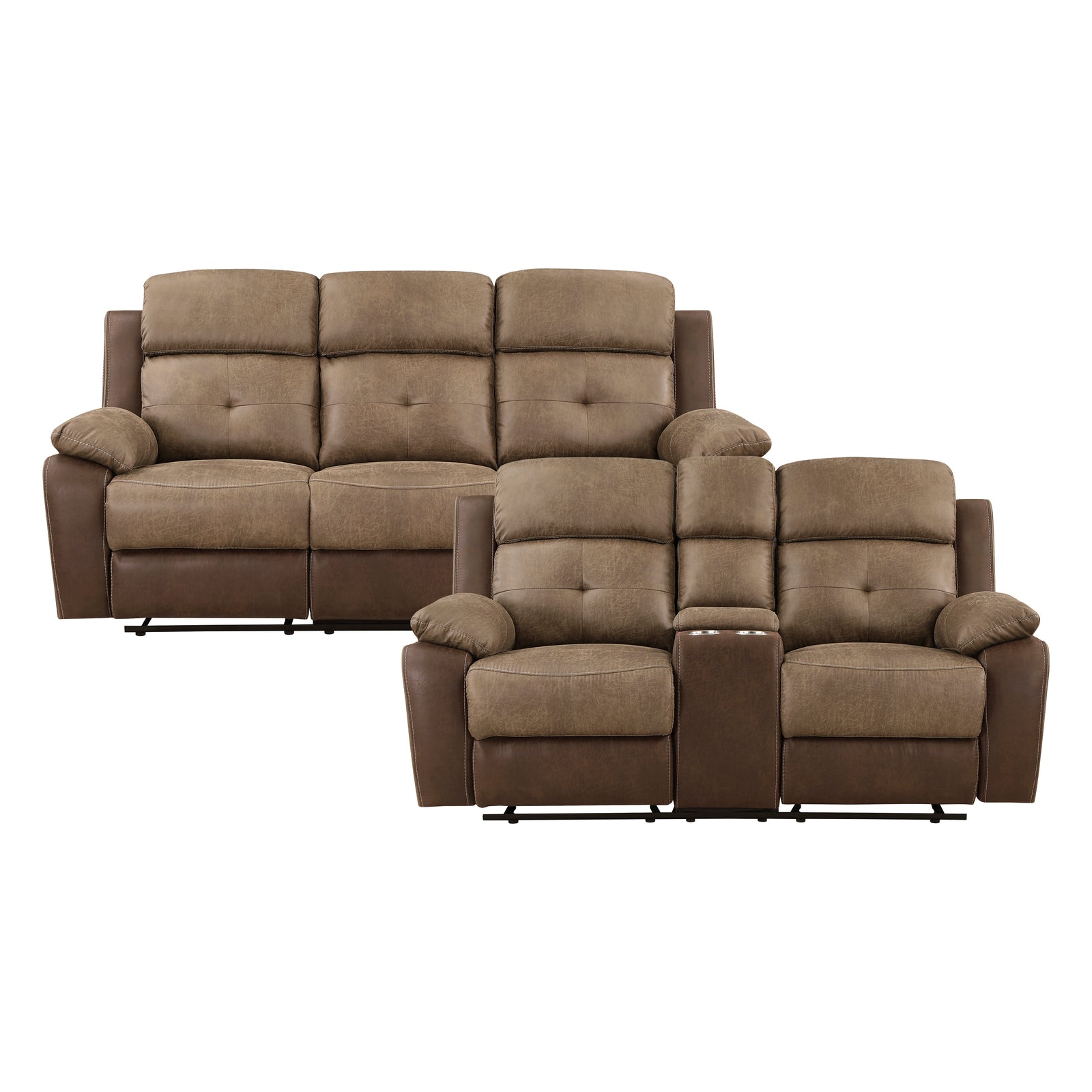 Jonnie 2-Piece Manual Reclining Living Room Sofa Set