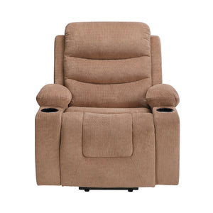 Lera Microfiber Power Lift Chair with Massage, Heat, Charging Ports and Cup-Holders