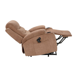 Lera Microfiber Power Lift Chair with Massage, Heat, Charging Ports and Cup-Holders