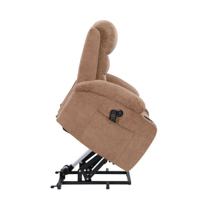 Lera Microfiber Power Lift Chair with Massage, Heat, Charging Ports and Cup-Holders