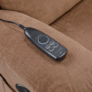 Lera Microfiber Power Lift Chair with Massage, Heat, Charging Ports and Cup-Holders